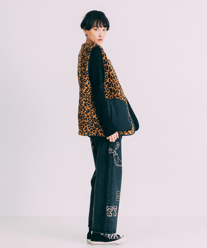 Mesh Velour Top