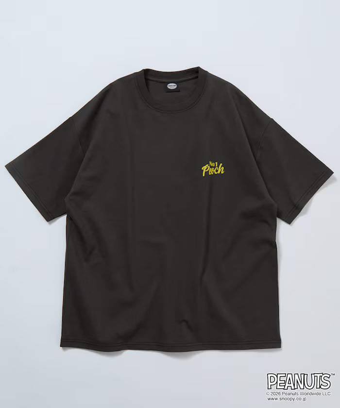 PEANUTS/Peanuts Exclusive Big Silhouette Back Print Crew Neck T-Shirt/POOCH [Limited Edition]