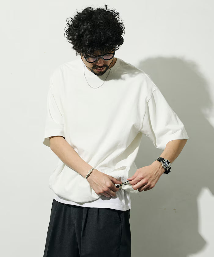 6 oz Side Pocket Spindle Short Sleeve T-Shirt / Big Silhouette