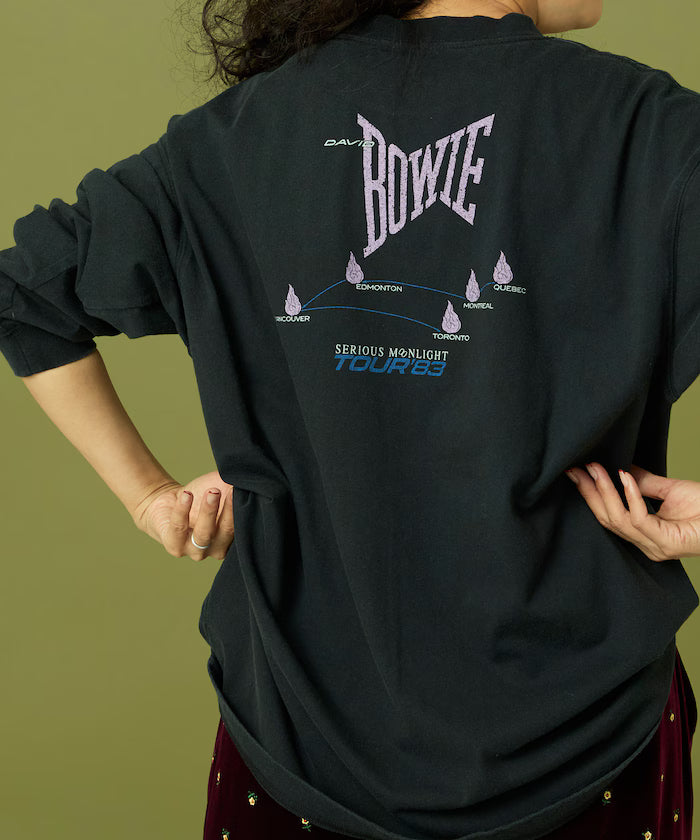"David Bowie" print long sleeve T-shirt