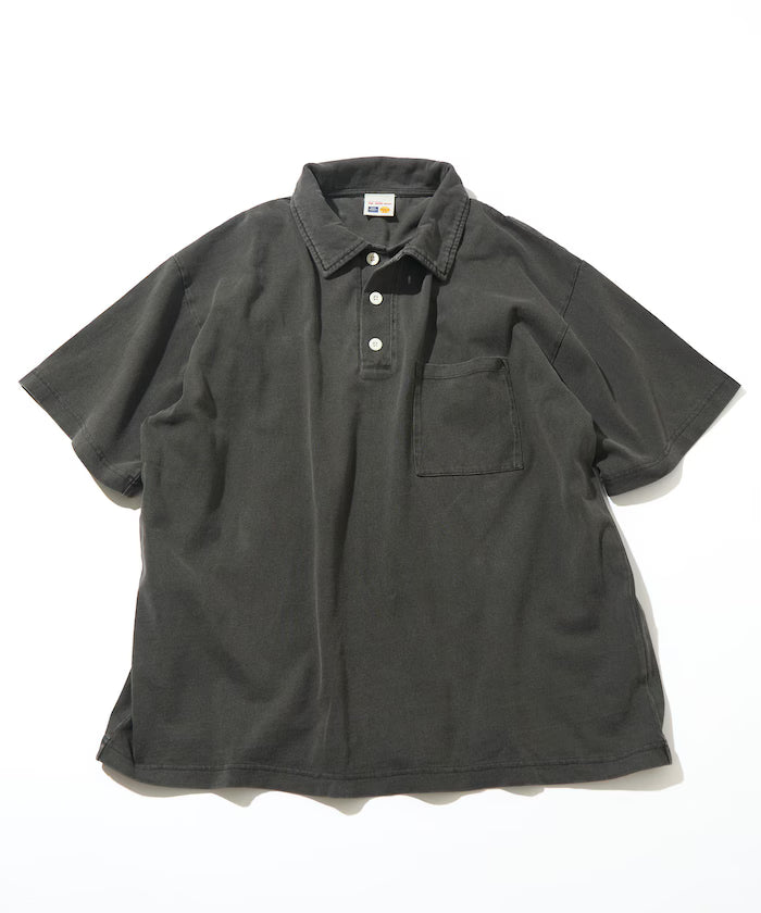 HEAVY WEIGHT/Heavyweight Pigment Short Sleeve Polo Shirt/T-shirt/10.5 oz