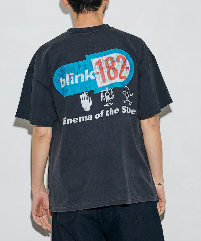 【EXCLUSIVE】BLINK182 print Tee / Blink182 print crew neck T-shirt