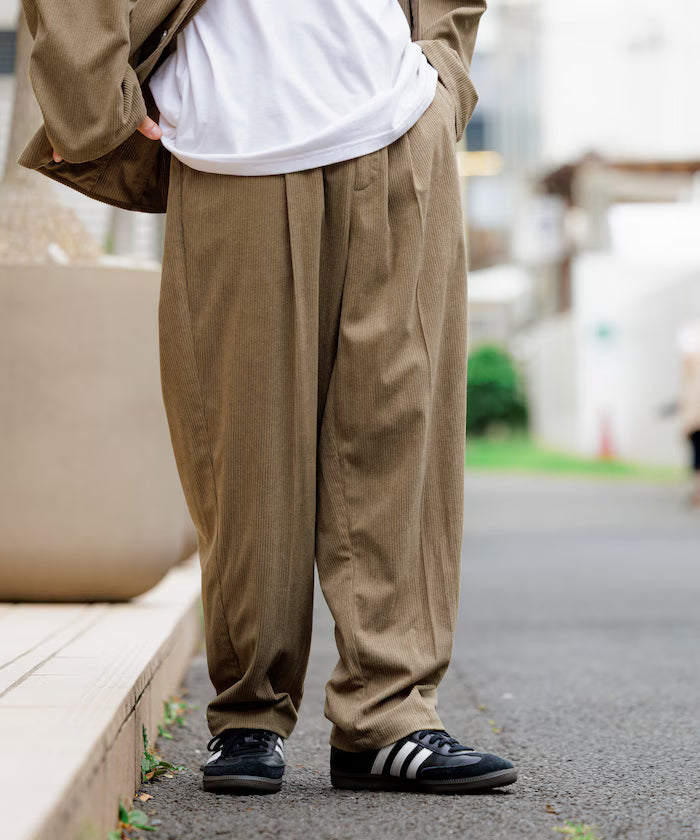 Relax Fit Corduroy Setup / Tailored Jacket / Wide Pants 【Limited Edition】
