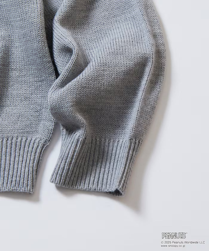 PEANUTS/Peanuts Exclusive Relaxed Fit Jacquard Crewneck Knit / Charlie Brown [Limited Edition]