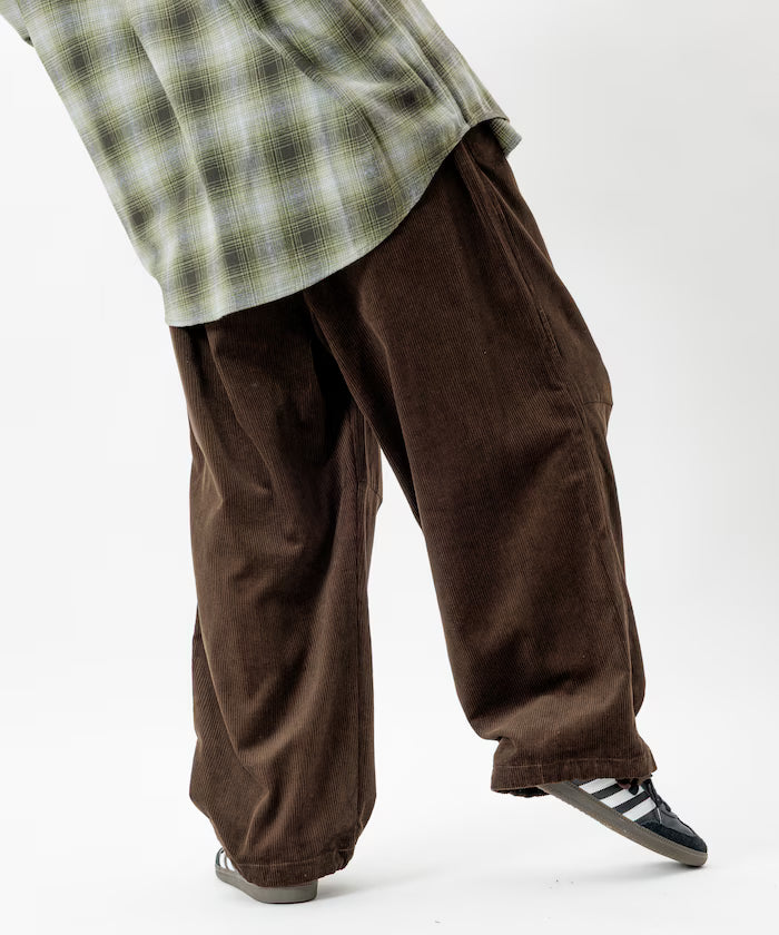 Wide Silhouette Corduroy Military Circus Pants / Snow Pants 【Limited Edition】