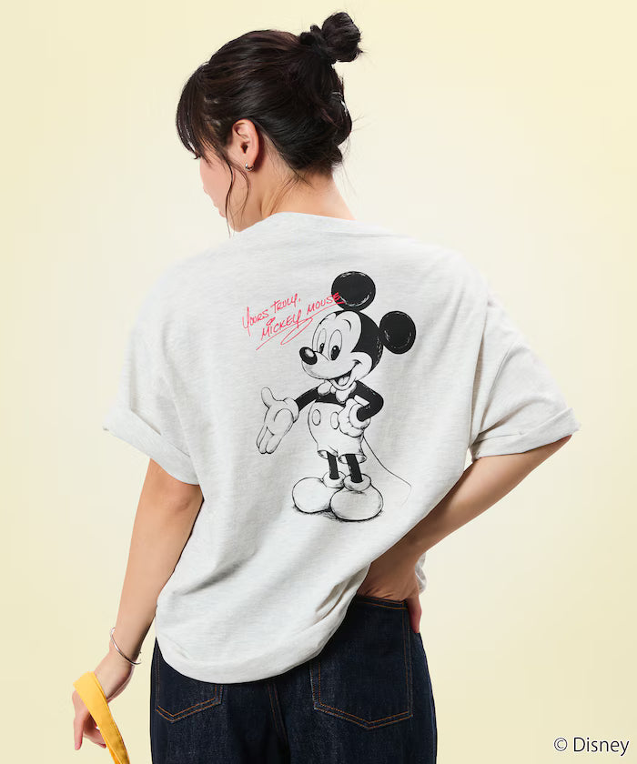 Limited Edition DISNEY Exclusive Mickey Mouse Back Print Crew Neck T-Shirt