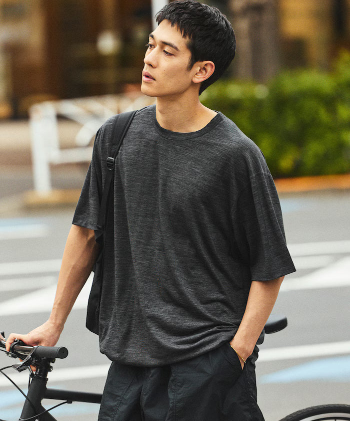Washable Merino Wool Blend Spindle T-shirt