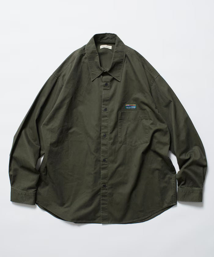 Relax Fit Relaxed Fit Garment Dyed Regular Collar Shirt [Limited Edition]