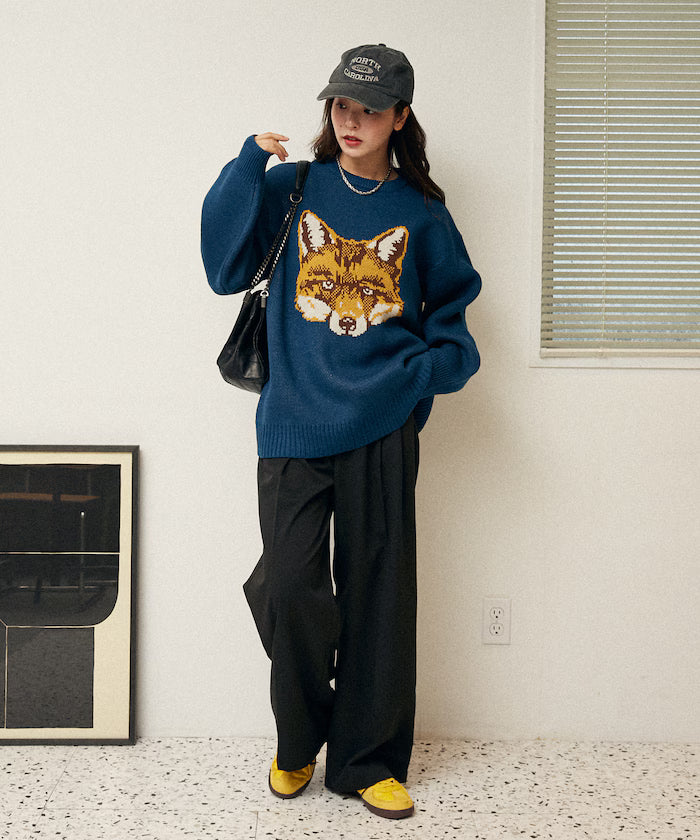 Animal Jacquard Big Knit Limited Edition