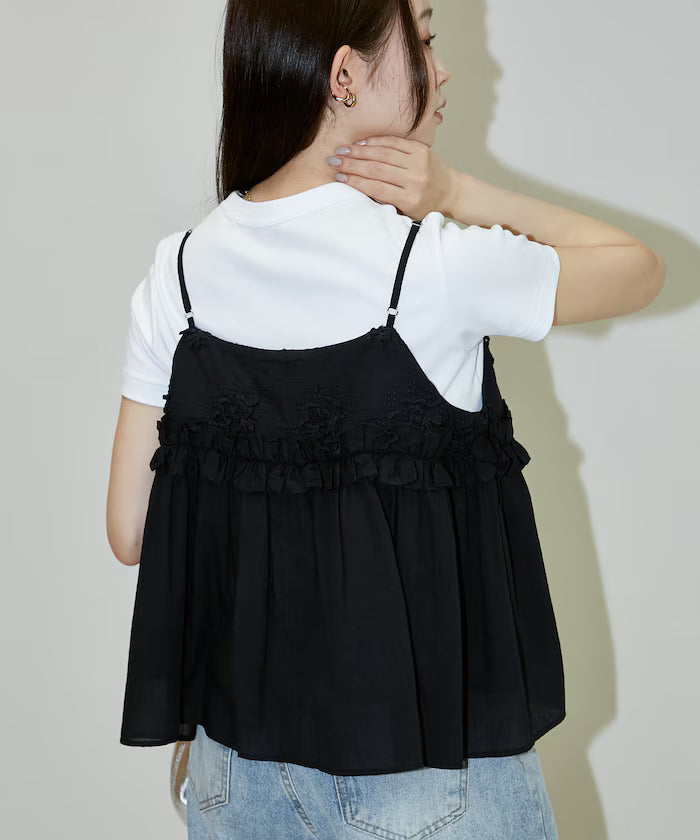 Floral Embroidery Detail Camisole Bustier Limited Edition