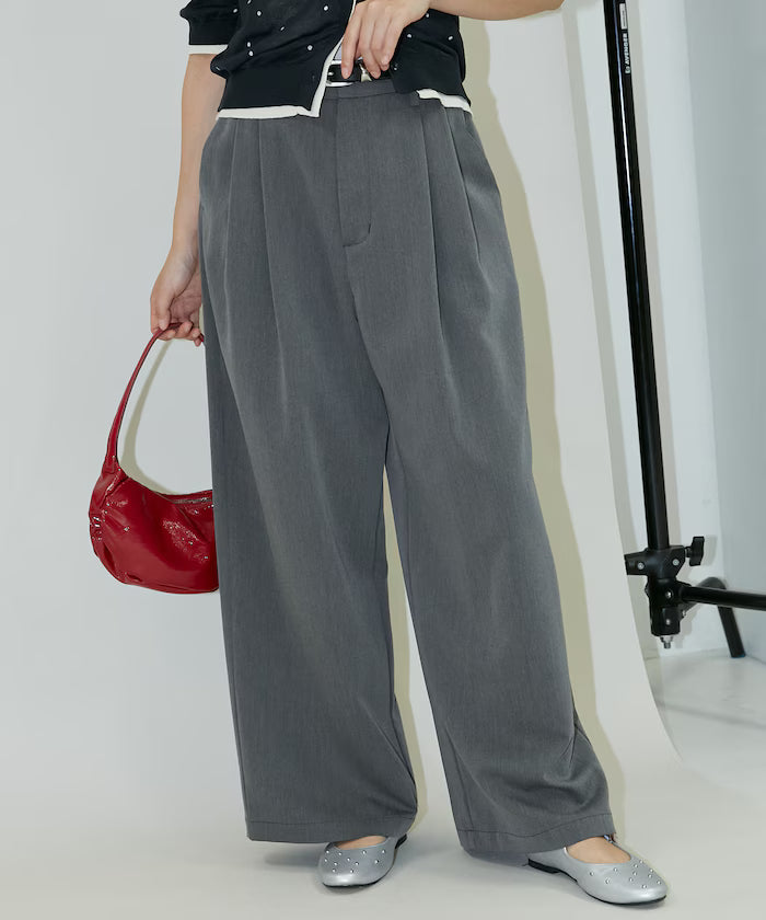 2-pleat slacks pants limited edition