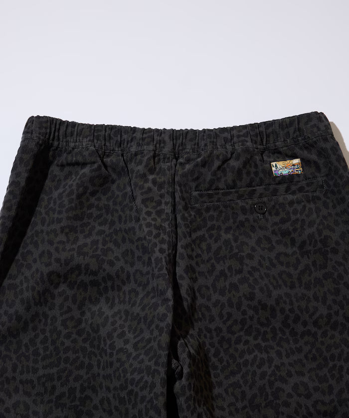 Wide Straight Silhouette All-Over Print Light Corduroy Easy Pants [Compatible with Set Up]