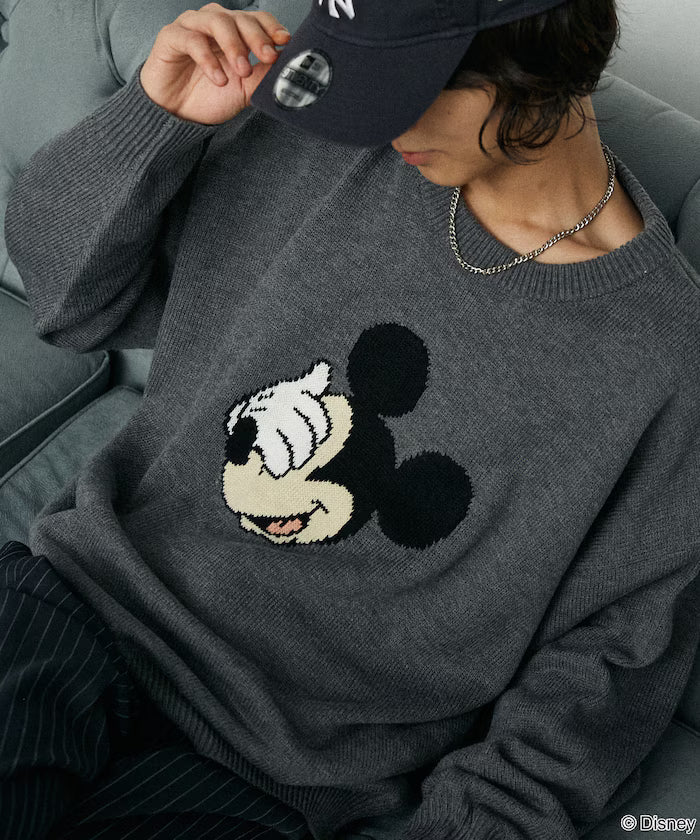 Custom Mickey Mouse Face Knit