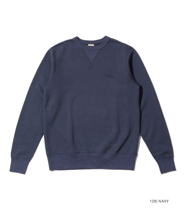 SET-IN CREW NECK SWEAT SHIRT - NAVY