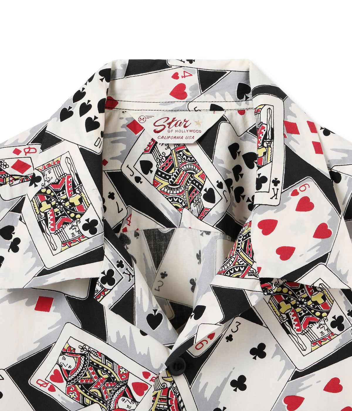 TYPEWRITER COTTON OPEN SHIRT “PLAYING CARDS”
