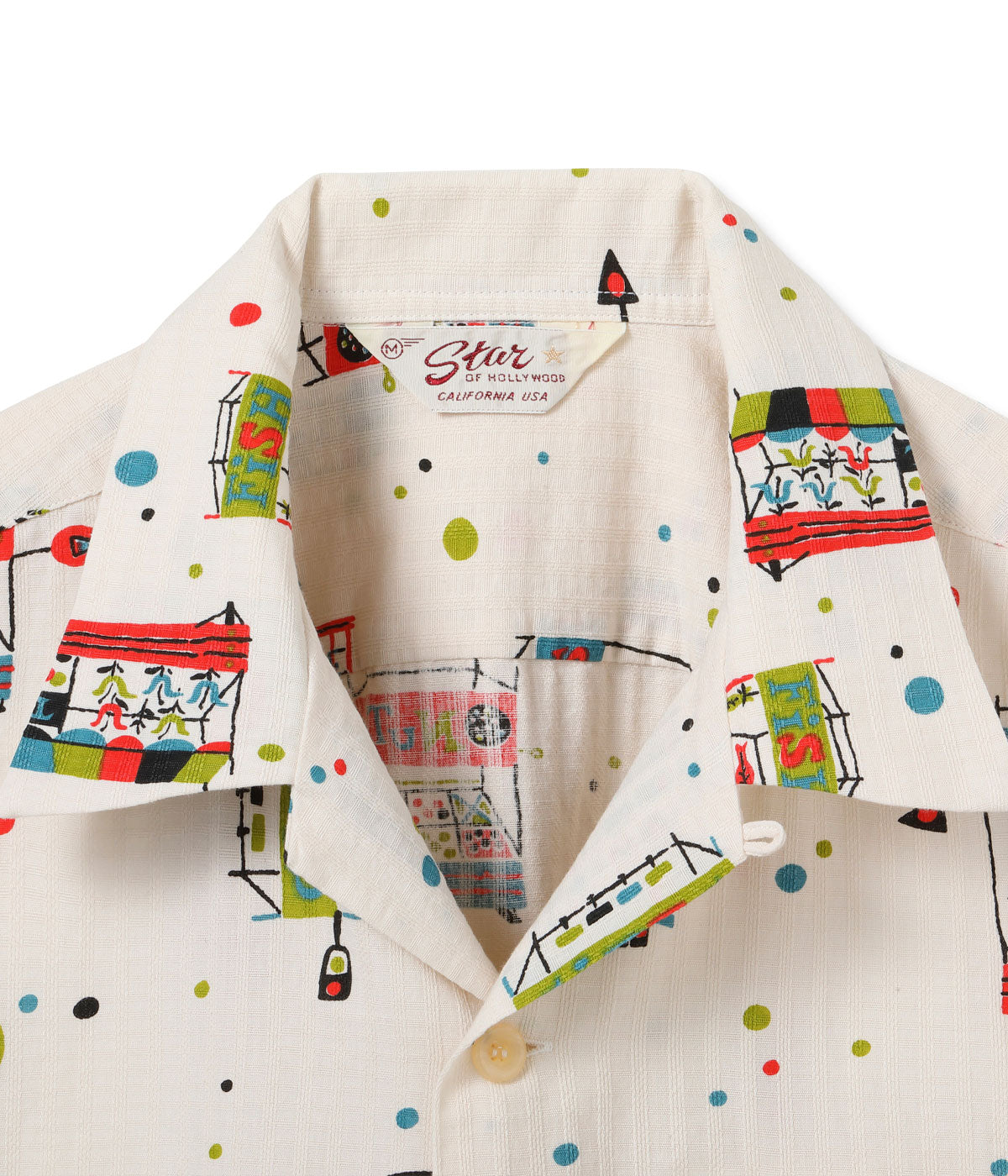 DOBBY COTTON OPEN SHIRT “STREET STALL”