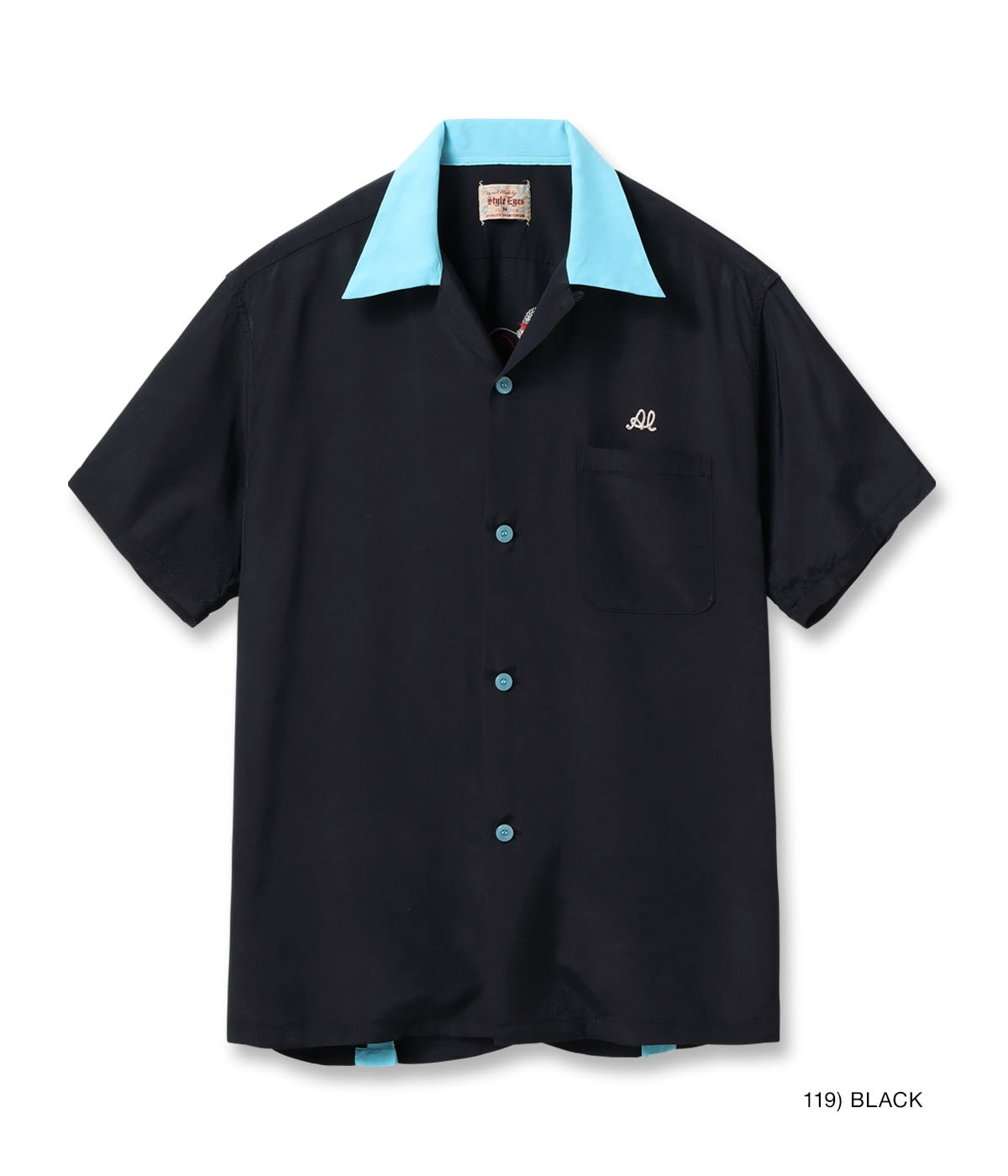 RAYON BOWLING SHIRT “JAX BEER” - BLACK