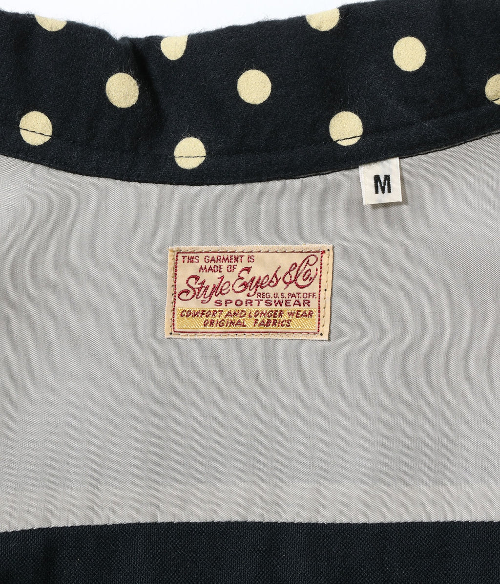 Early 1950s Style Flannel Sports Shirt “POLKA DOT”