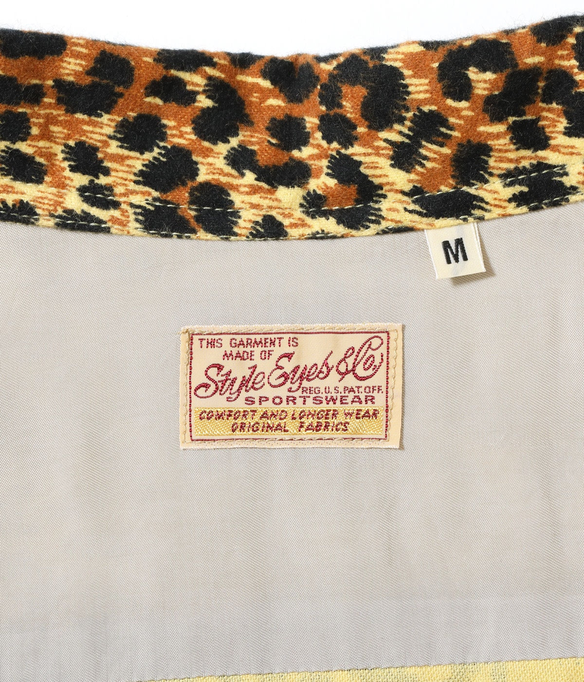 Mid 1950s Style Flannel Sports Shirt “LEOPARD”