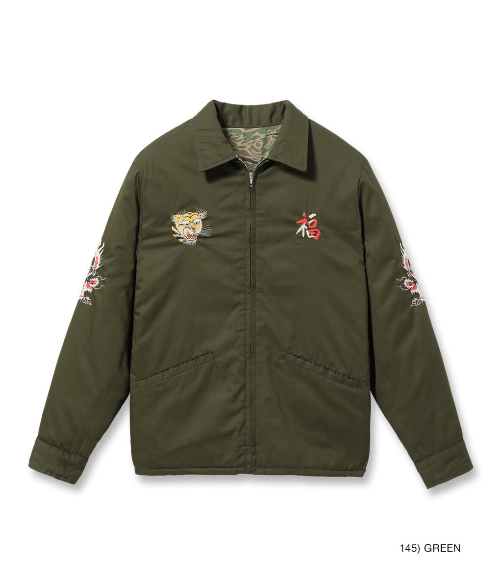 Mid 1960s Style Reversible Vietnam Jacket “VIET-NAM MAP” × “LANDSCAPE” - GREEN