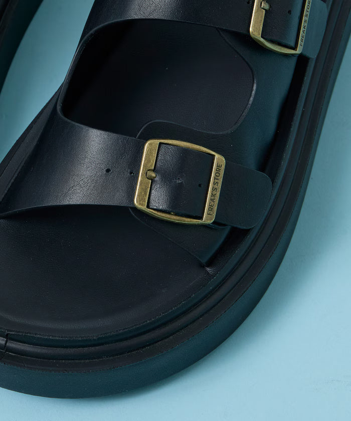 Lazerette SW Double Strap Slide Sandal / Platform Sole [23~28cm] 【Limited Edition】