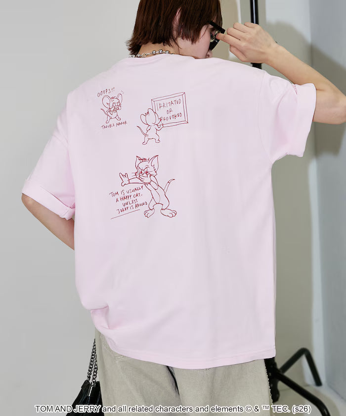 <Functional Material> TOM AND JERRY Graphic T-Shirt Limited Edition