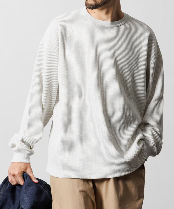 Big Silhouette Long Sleeve Waffle Thermal L/S T-shirt [Limited Edition]