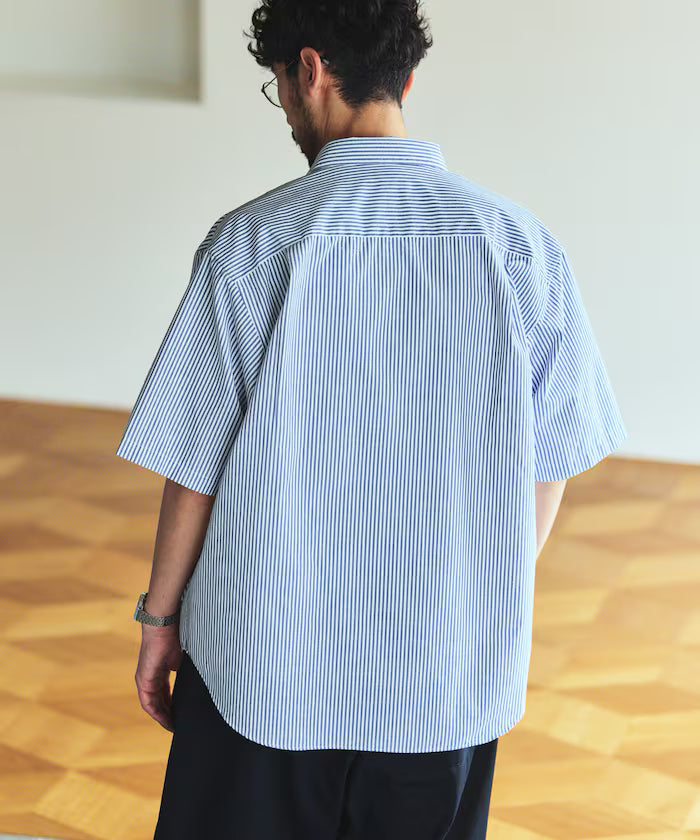AIRDRY HIGH TECHYARN High-performance material broad regular collar shirt short sleeve quick-drying moisture absorption