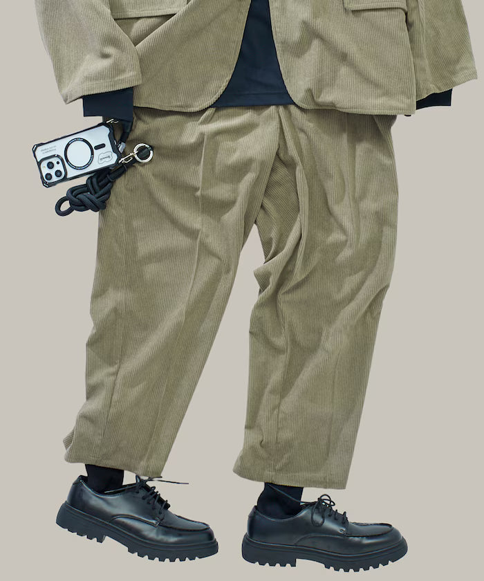 Relax Fit Corduroy Setup / Tailored Jacket / Wide Pants 【Limited Edition】