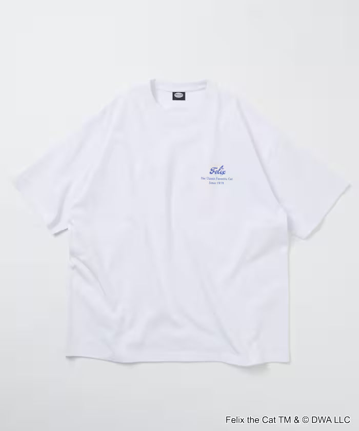 Limited Edition FELIX THE CAT Big Silhouette Back Print Crew Neck T-Shirt