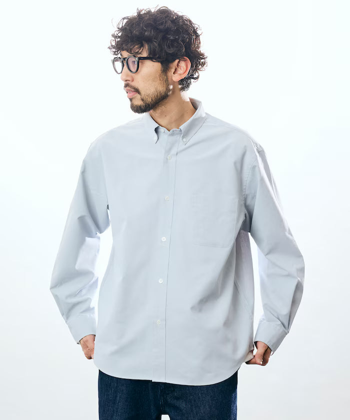 AIRDRY HIGH TECHYARN High-performance Material Oxford Button-down Shirt Long Sleeve
