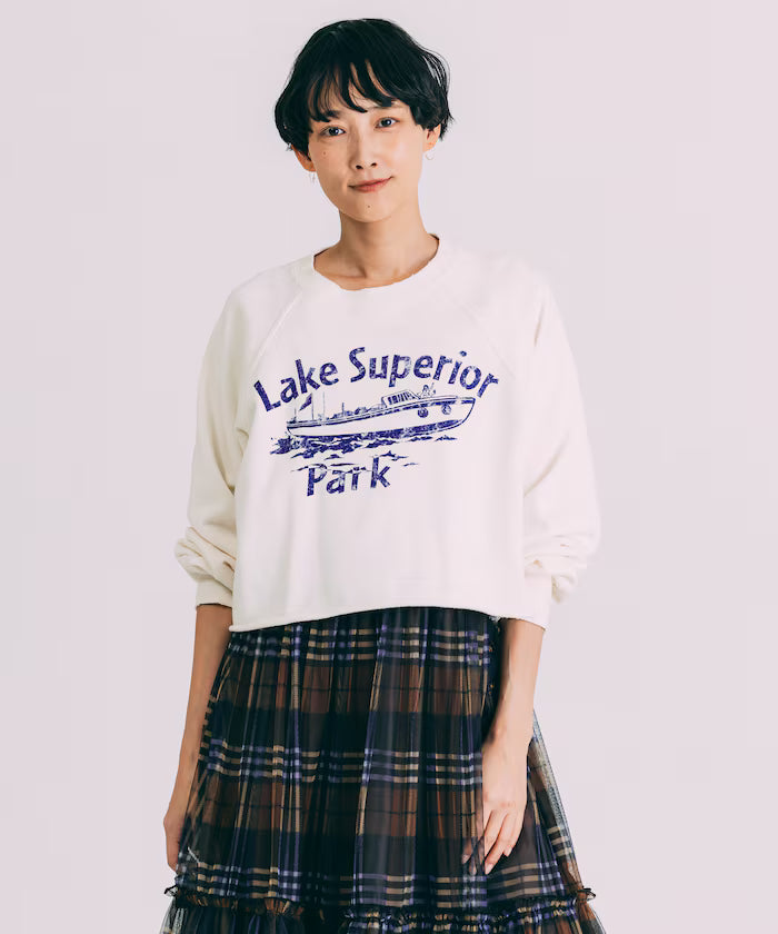 Grunge Cutoff Short Sweatshirt