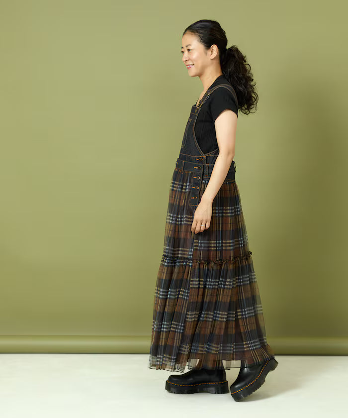 Tulle Docking Salopette Dress