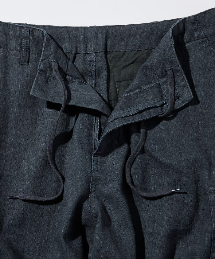 LINEN COTTON EASY CARGO PANTS 【Compatible with Set-Up】