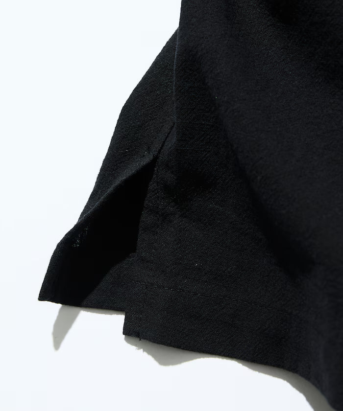 Relaxed Fit Flower Embroidered Short Sleeve Open Collar Shirt [Limited Edition]