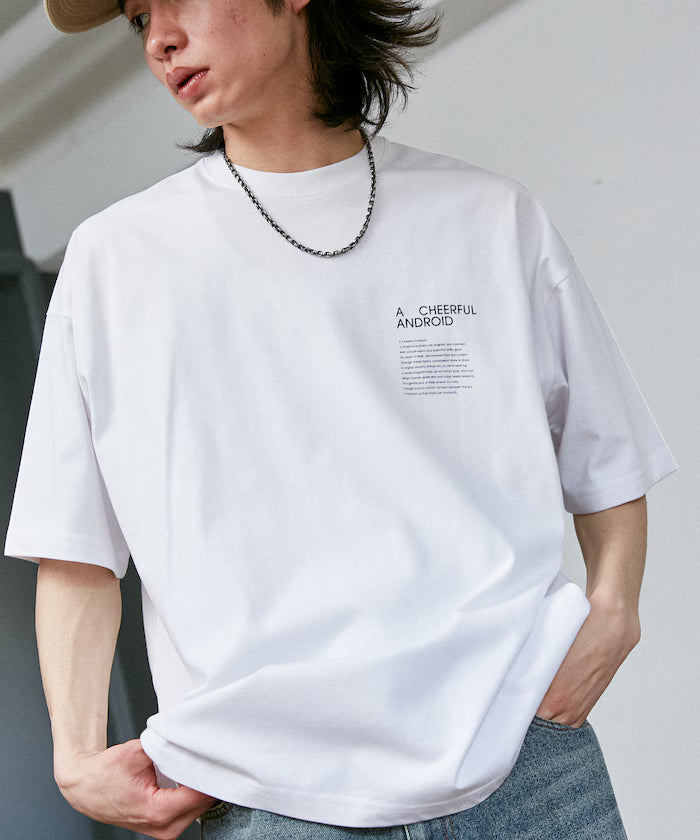 LOVE POP STUDIO CHEERFUL Typography T-Shirt Limited Edition