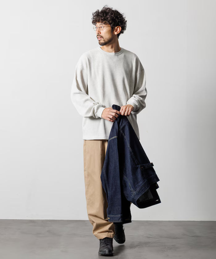 Big Silhouette Long Sleeve Waffle Thermal L/S T-shirt [Limited Edition]