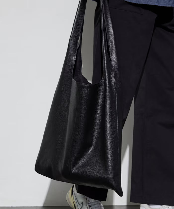Leather Marche Bag / Leather Marche / Tote Bag / Cowhide / Water-repellent Leather