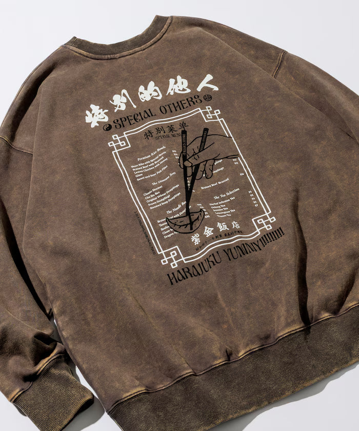 SPE x Purple Gold Hotel x FREAK'S Glow-in-the-Dark Back Print Crewneck Sweatshirt