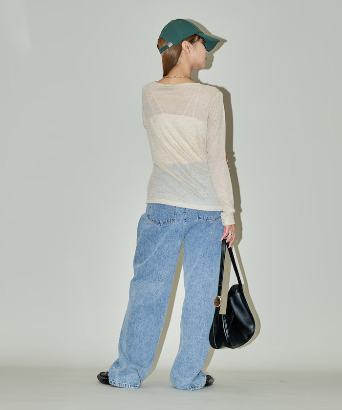 Layered Cache coeur Sheer Long Sleeve T Limited Edition