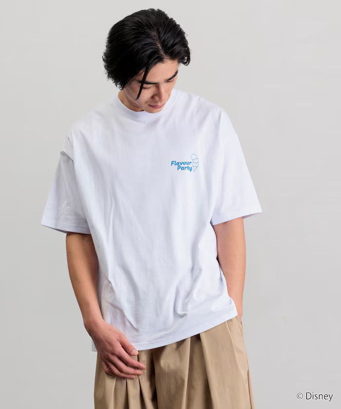 DISNEY Mickey Mouse Exclusive Big Silhouette Back Print T-Shirt / HAVE FUN 【Limited Edition】