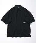 Over dye Polo Shirt - Black