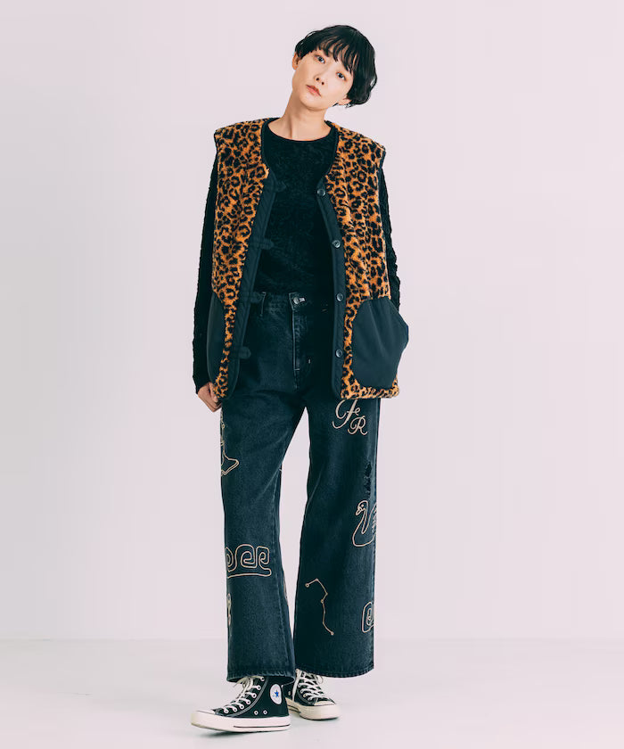 Mesh Velour Top