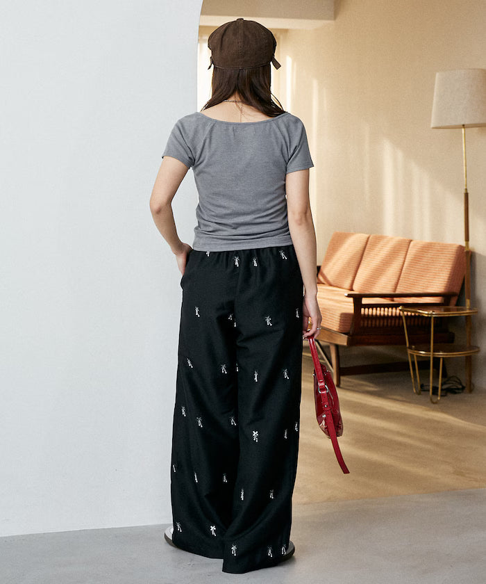 Total Beads Embroidery Easy Slacks Limited Release