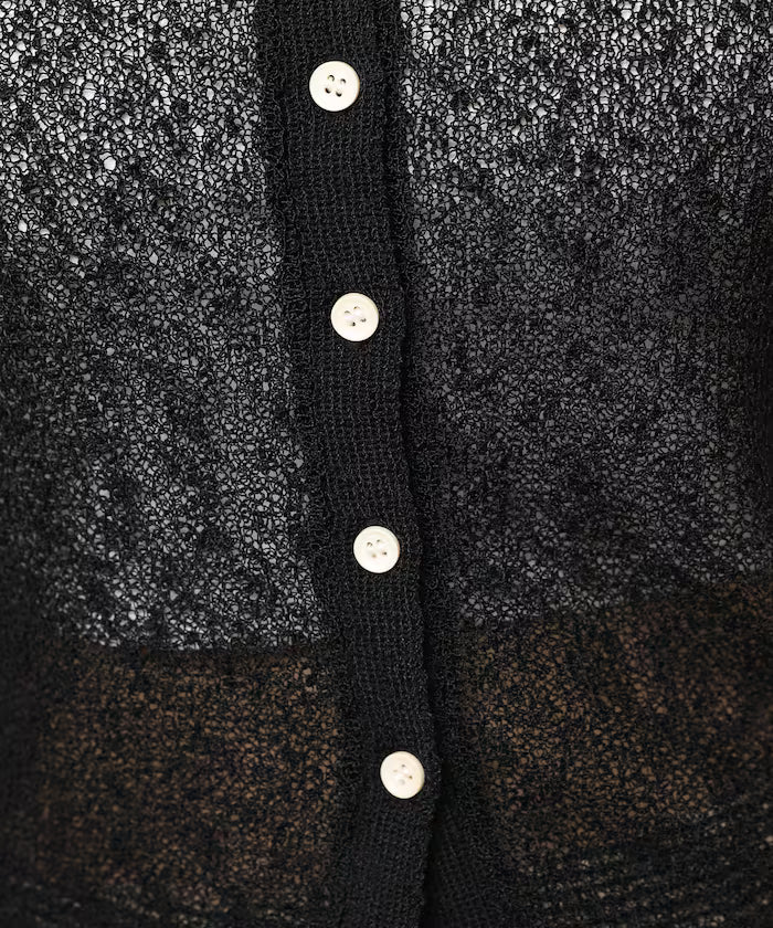 Color Embroidered Polo Collar Cardigan [Limited Edition]
