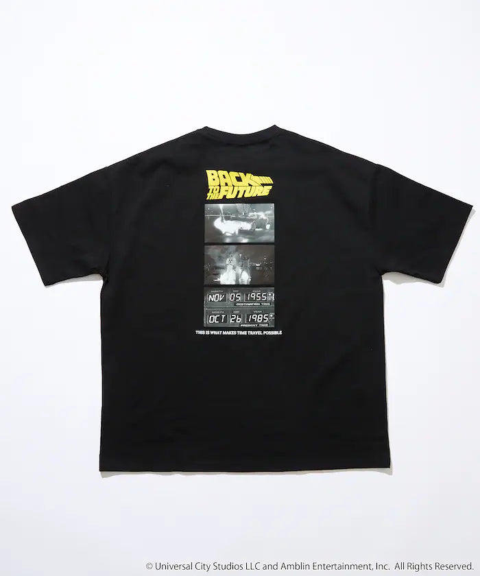 [BACK TO THE FUTURE] Limited Edition Big Silhouette Back Print Crew Neck T-Shirt [Limited Release]