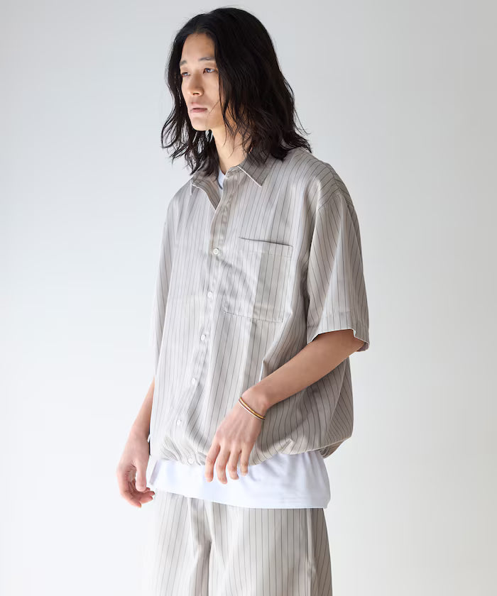 Spindle Stripe Short Sleeve Shirt / Compatible with Setup