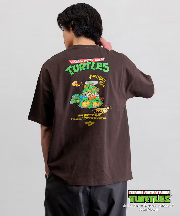 Teenage Mutant Ninja Turtles/Mutant Turtles Special Big Silhouette Back Print T-Shirt 【Limited Edition】 - Brown