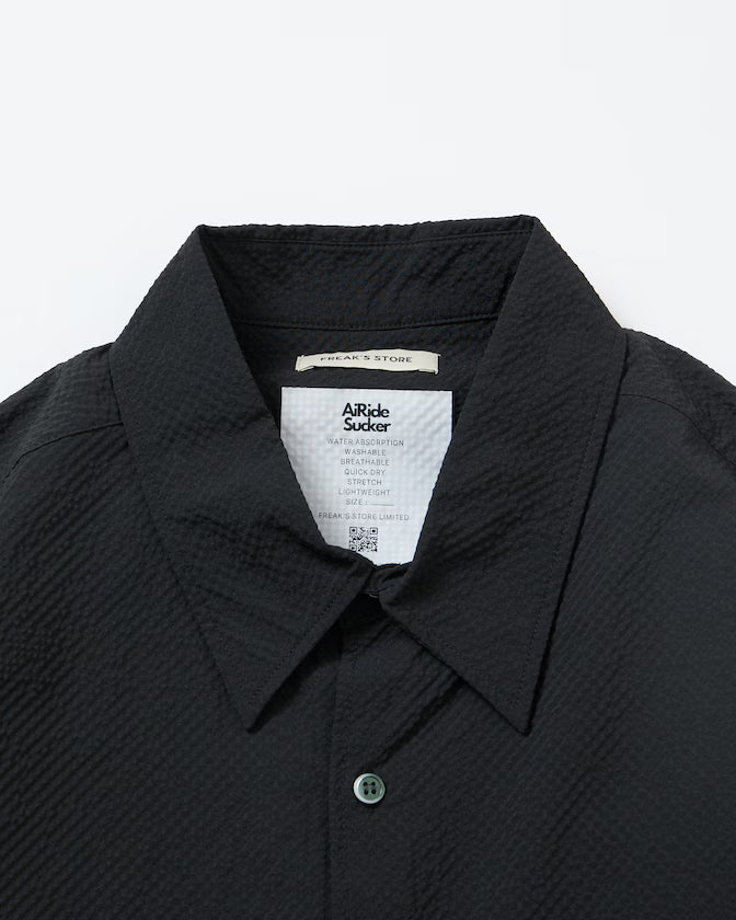 AiRide/Air Ride Relax Fit 2WAY Roll Up Sheer Seersucker Shirt/Pocketable/Quick Dry/UV Cut [Limited Release]