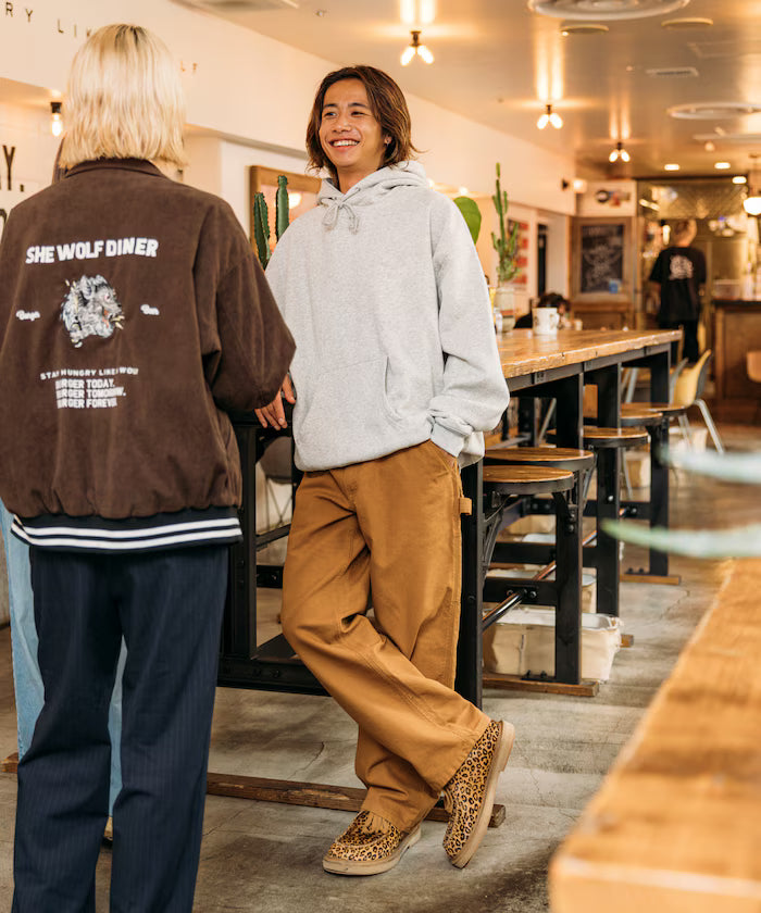 SHE WOLF DINER×FREAK'S STORE/She Wolf Diner Limited Edition Big Silhouette Back Embroidery Hoodie/WOLF 【Limited Release】